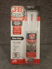 J-B Weld 50112 Epoxy Adhesive, Clearweld Series, Transparent Yellow, Syringe,