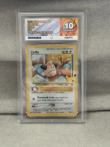 Pokémon TCG ACE 10 Cleffa Celebrations Classic Collection 20/111 Gem Mint 10/10