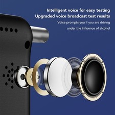 Alcohol Tester Intelligent Voice Semiconductor Gas Sensor Accurate Large Display