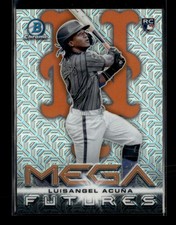 Luisangel Acuna 2025 Bowman Mega Box RC Mojo Chrome Mega Futures SSP [bmm121
