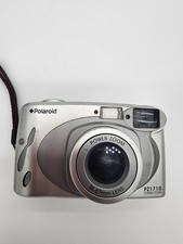 Vintage Polaroid PZ1710 Power Zoom Film Camera 35-57mm Lens Free Focus Silver