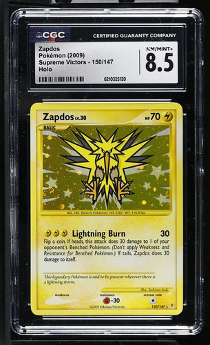 Zapdos graded CGC 8.5 for sale on eBay