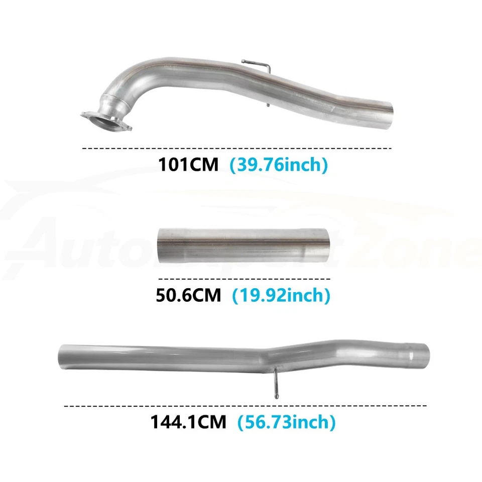 For 2017-2024 Silverado Sierra 2500 3500HD L5P 6.6 Duramax Turbo Exhaust 4" Pipe - Image 3 of 4