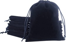 10 Pcs 6x8 Inch Large Velvet Gift Bags with Drawstring for Jewelry Party Favor