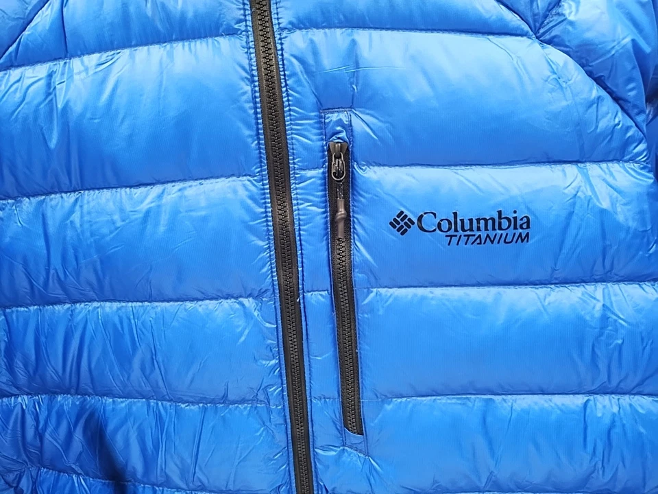 Columbia Titanium Men’s Arctic Crest Down Hooded Jacket - Blue, Sz L (#N2-B2) - Image 3 of 4