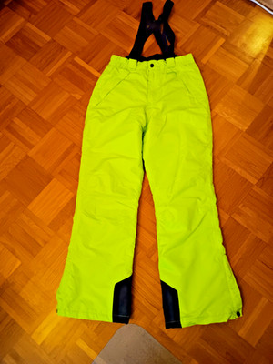 Skihose für Kinder; neongrün/schwarz, 170/176; von Crane Kids; Schneehose