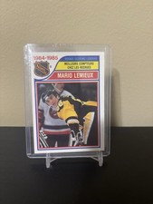 1985-86 O-Pee-Chee Rookie Scoring Leaders Mario Lemieux #262 Pittsburgh Penguins