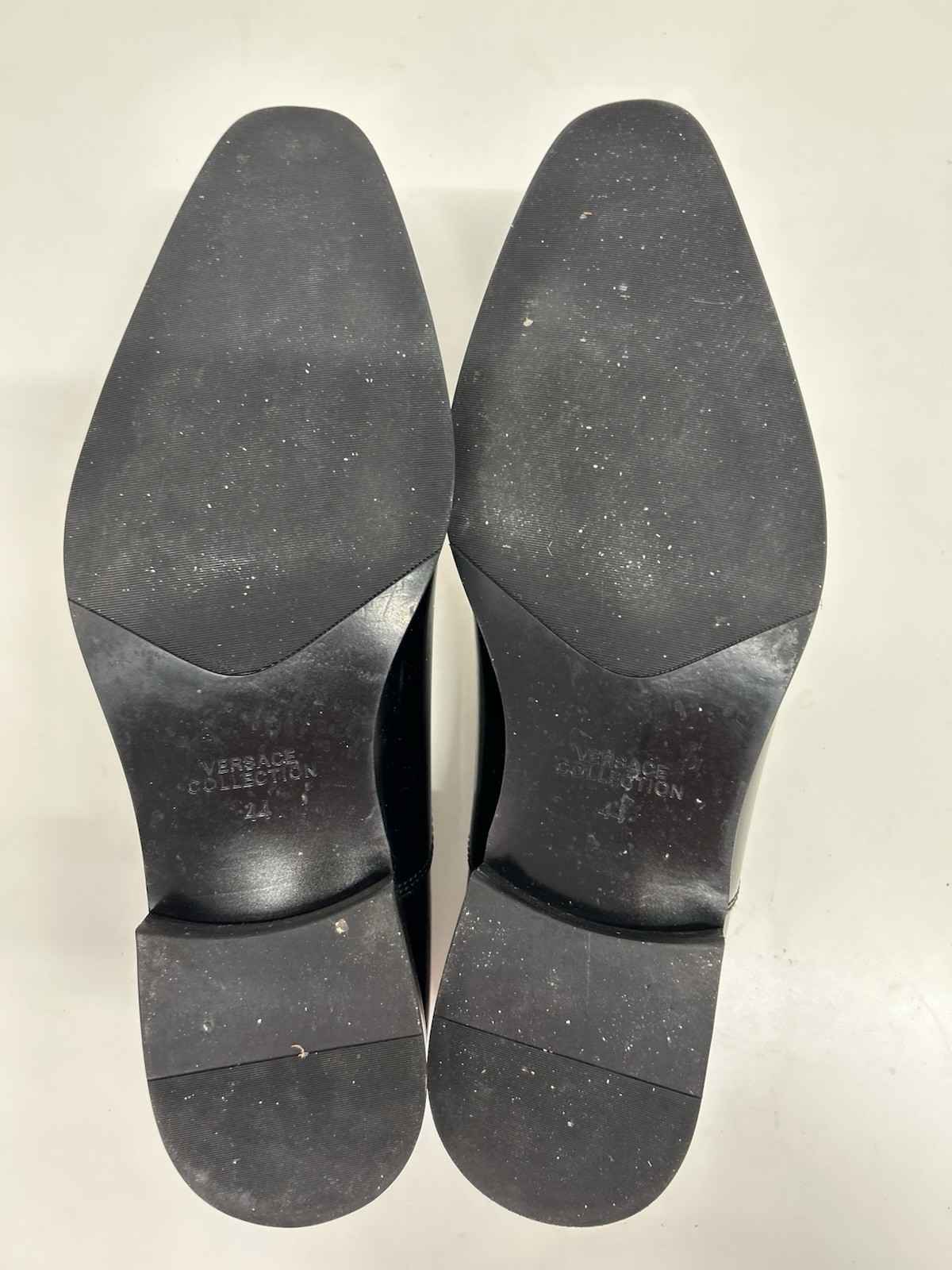 Authentic Versace Collection Black Cap Toe Oxford… - image 10