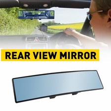 Interior Rear View Mirror 270mm Anti-glare Car Panoramic Convex Wide Angle Blue