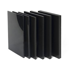 ABS Black Plastic Sheet DIY Project Model Making 1mm 2mm 3mm 4mm to 20mm Thick