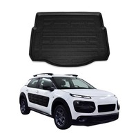 Kofferraumwanne Laderaumwanne FüR Citroen C4 Cactus 2014-2021 Gummi Tpe Schwarz