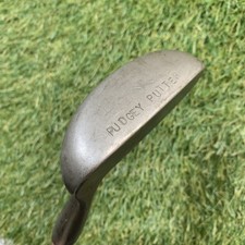 Pudgey Putter Steel Mallet Hickory RH 35.5" HEAVY 1950s Very Nice Play Club