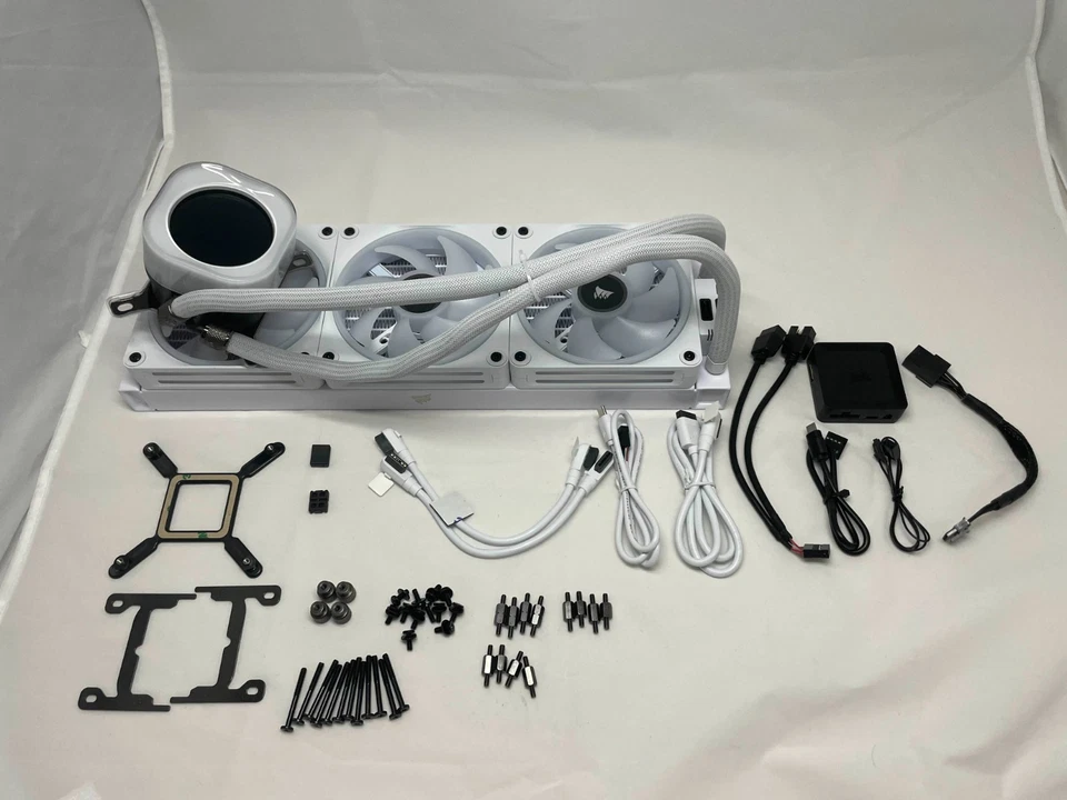 Corsair iCUE Link H150i LCD Weiß – 360mm RGB AIO CPU Wasserkühlung – Intel/AMD - Bild 2 von 2