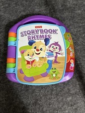 Fisher Price Story Book Rhymes Lights and Sounds Tested and Working Purple