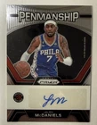 2023-24 Panini Prizm Jalen McDaniels Penmanship AUTO - 76ers, Raptors