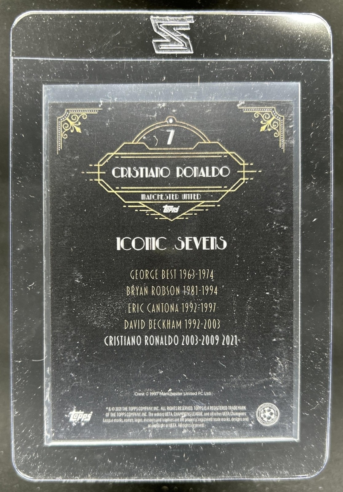 2021 Topps Deco UEFA Cristiano Ronaldo Magic Numbers #7 Man U view 2