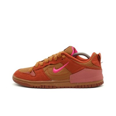 Nike Damen Dunk Low Scrap Schuh Orange/Pink Auflage Sneaker EU 39