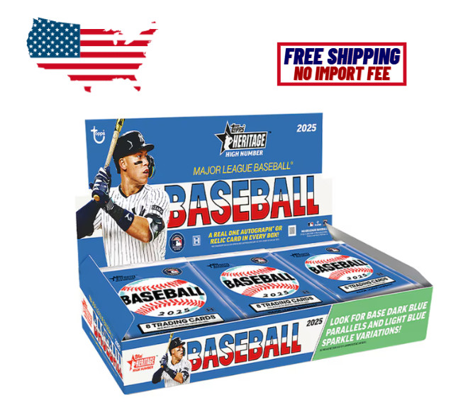 MLB Merchandise 2025 Topps Heritage High Number Baseball Factory Sealed Hobby Bo