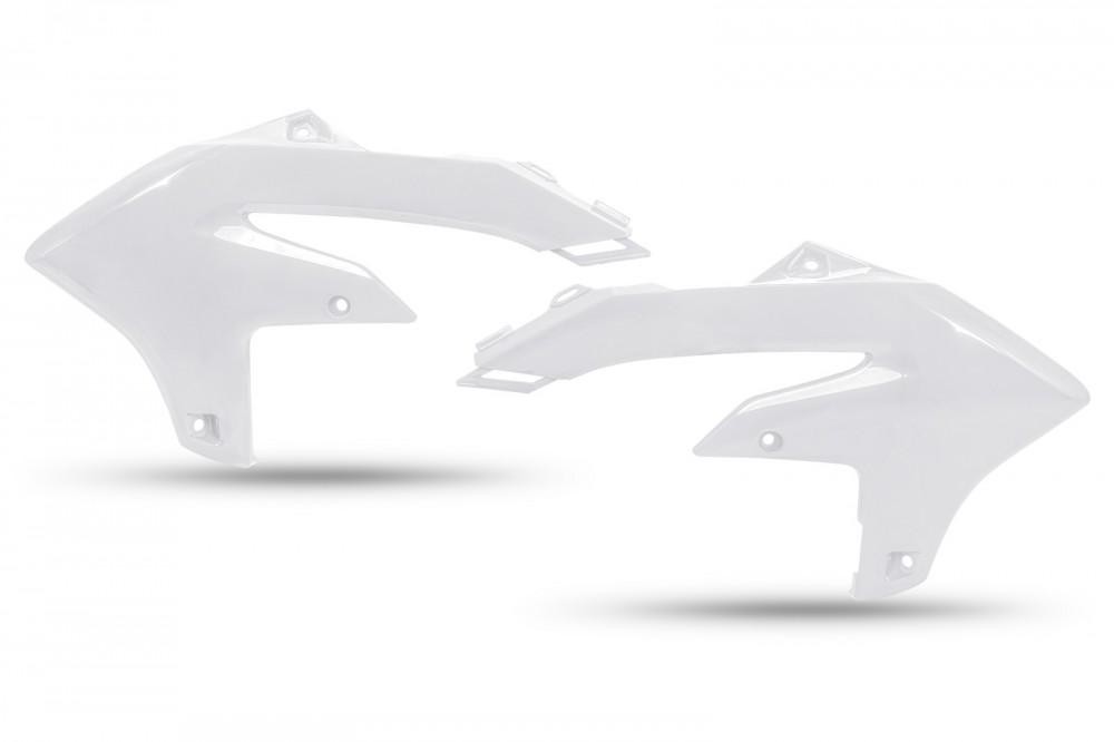 Ufo Yamaha Yzf 250/450 2025 W White Radiator Scoops Cooler Guard 2 Right + Left