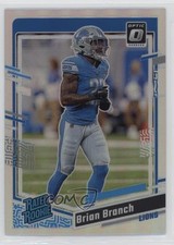 2023 Panini Donruss Optic Rated Rookie Holo Prizm Brian Branch #233 ts1