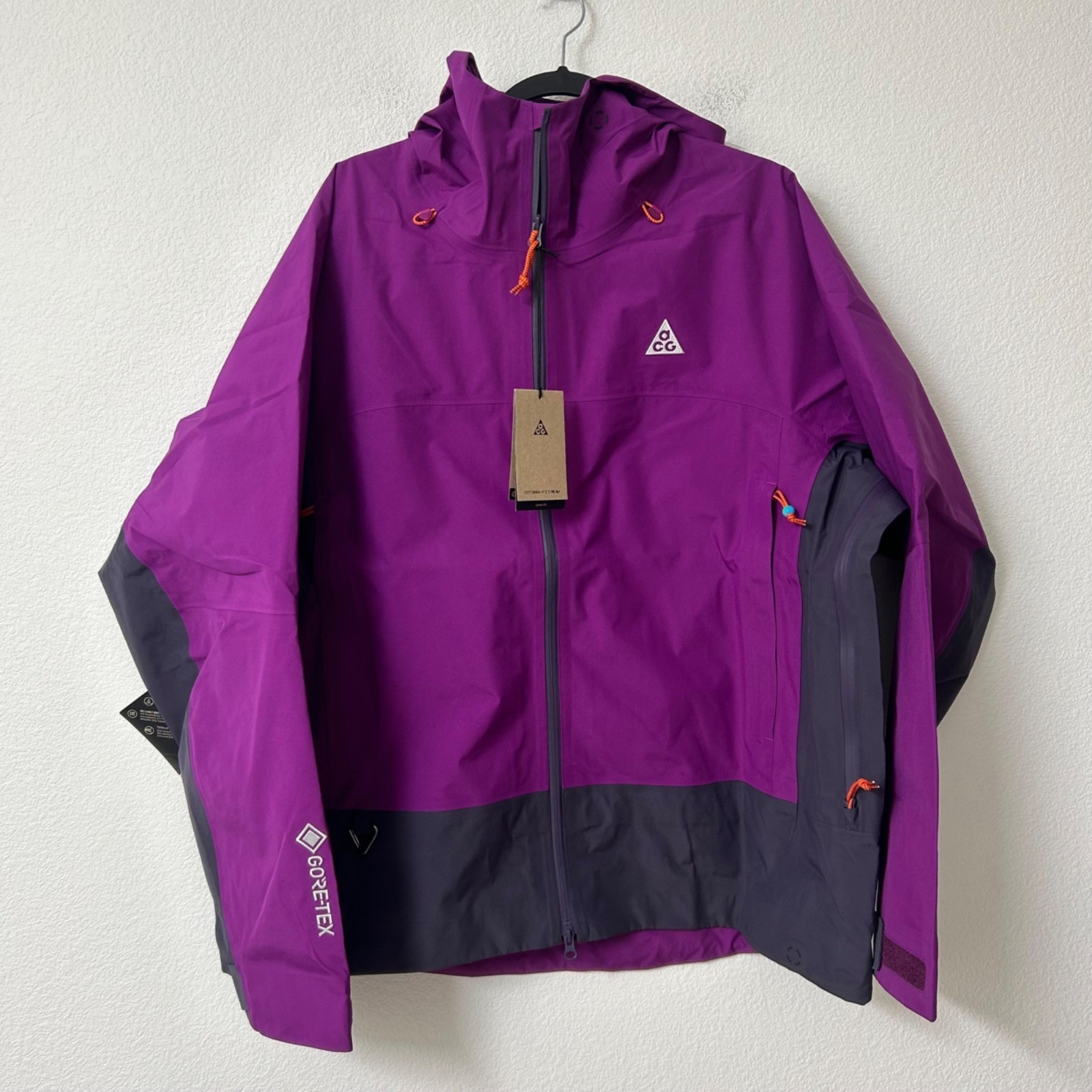 Nike ACG Misery Ridge Storm-Fit ADV Gore-Tex Jacket FV8641-505 Size L Purple
