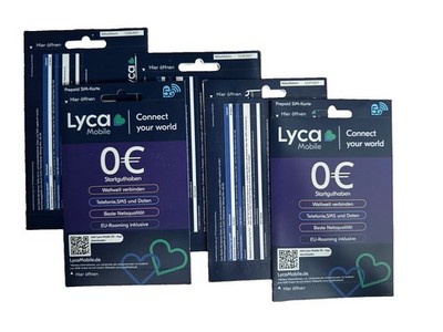 (PRE-ACTIVE/ACTIVATED) LycaMobile Prepaid SIM Karte GER (0€*) -NEW OVP- ANOn-Sim