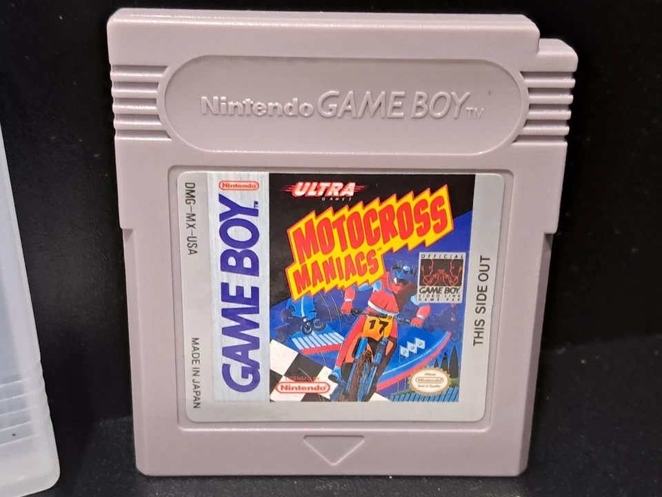 Vintage Nintendo GameBoy Motocross Maniacs Bike Original Authentic Manual & Case - Image 2 of 4