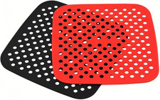 2 Pack 8.5 Inch Air Fryer Silicone Liners, Non-Stick & Heat Resistant, Reusable