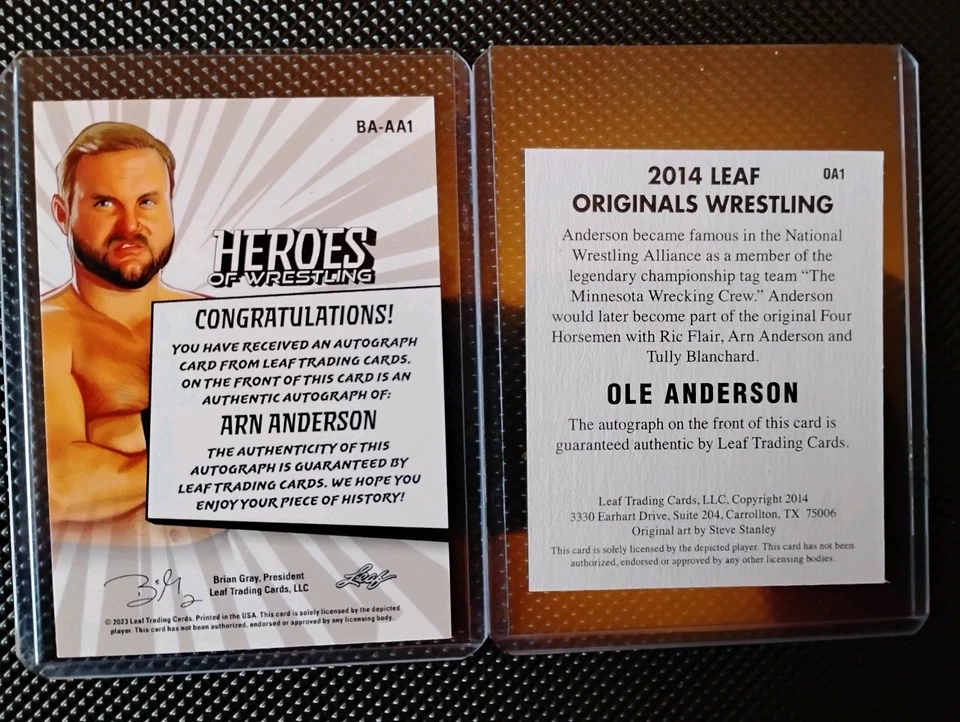 明尼苏达破坏船员阿恩·奥莱·安德森·叶亲笔签名签名套装 — 第 2/4 张图片