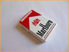 MARLBORO * Accendino ricaricabile / metallo / bianco / rosso ** spedizione gratuita