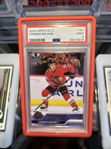 2023-24 Upper Deck Connor Bedard Rookie Young Guns RC #451 Blackhawks PSA 9