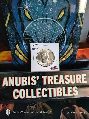 1959 Franklin Half Dollar Nice BRILLIANT UNCIRCULATED Silver 50c