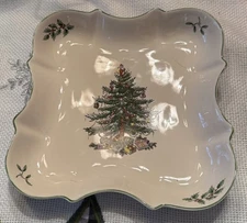 Spode Christmas Tree Devonia Tray Serving Dish Dishwasher Freezer Microwave Safe