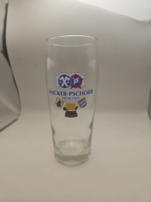 Hacker-Pschorr Munchen German Beer Pilsner Style Glass 0.5 Liter Vintage