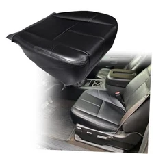 Driver or Passenger Bottom Replacement Leather Seat Cover #193 Ebony Black 