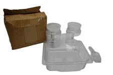 OBY-885 Food Dispenser Kit Jars Scoops Bin Storage 4.13QT 3.91L Kitchen Supplies