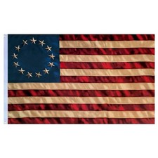 Betsy Ross Flag 3x5 ft Vintage USA Flag for Outsides Made in USA 13 Stars USA