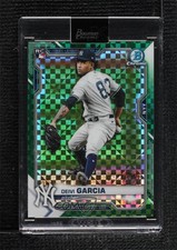 2021 Bowman Chrome X Green X-Fractor 29/31 Deivi Garcia #55 0n64