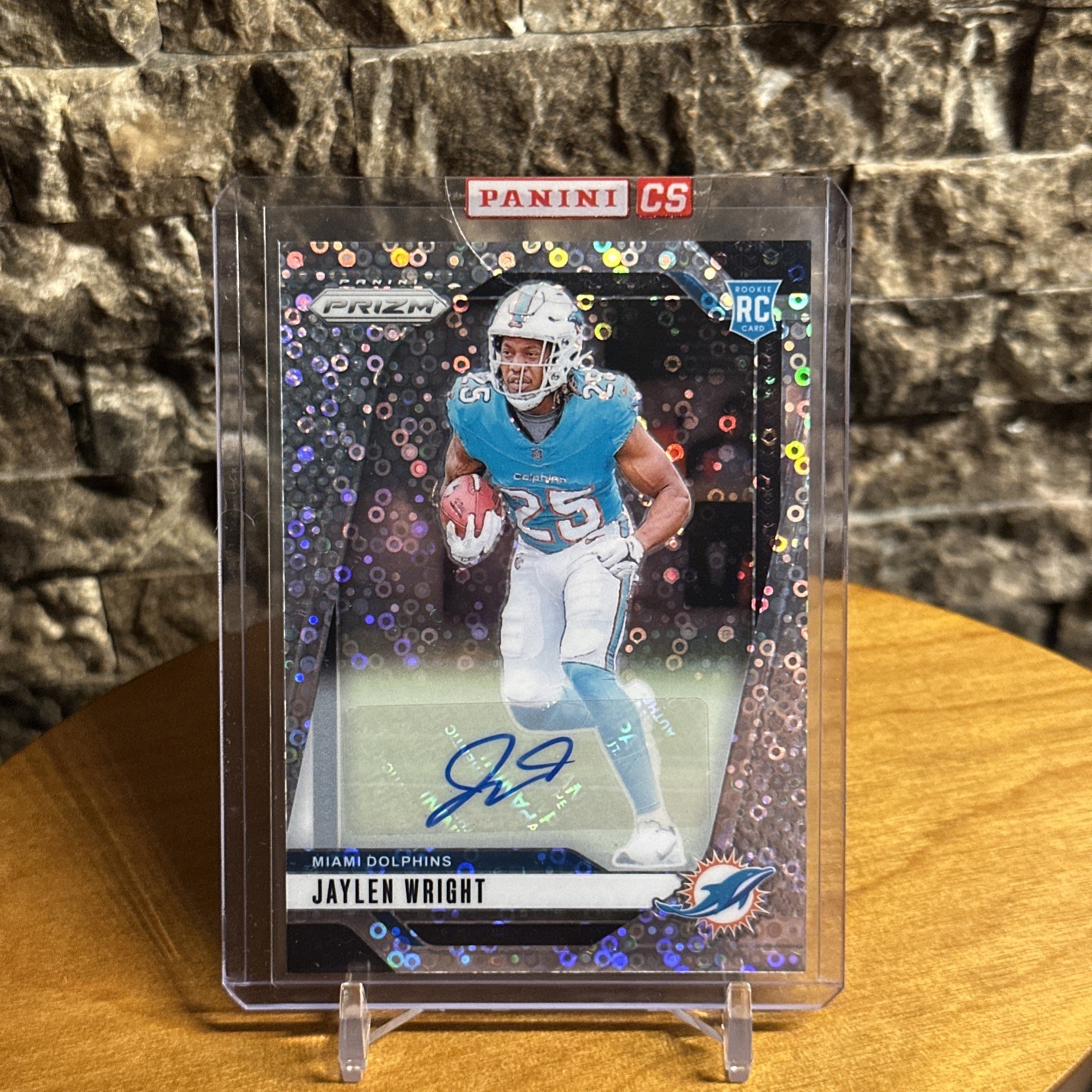 2024 Jaylen Wright Panini Prizm No Huddle Disco Auto #348 - RC Rookie Sealed