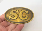 South Carolina Box Plate 1850-1865 solid brass Reproduction