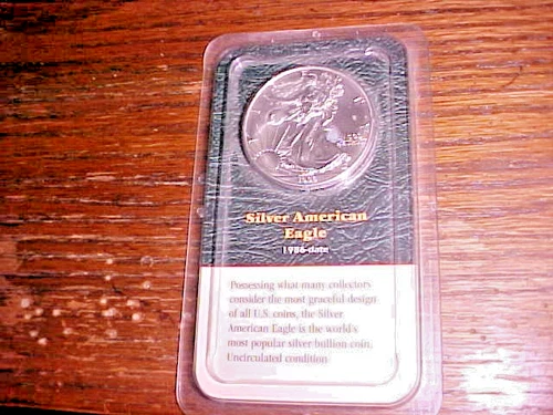 1999 American Eagle Dollar Uncirculated 1 oz .999 Silver, Littleton Pack nice
