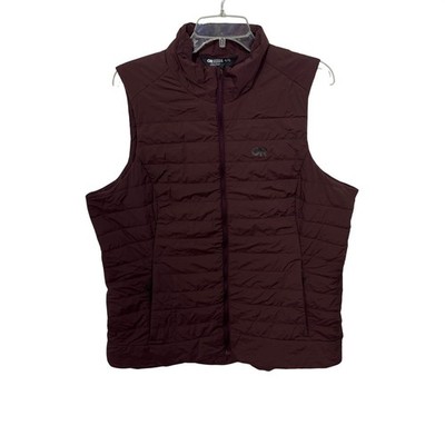 Outdoor Research Shadow Insulated Vest Women XL Purple Full Zip Quilted 288550