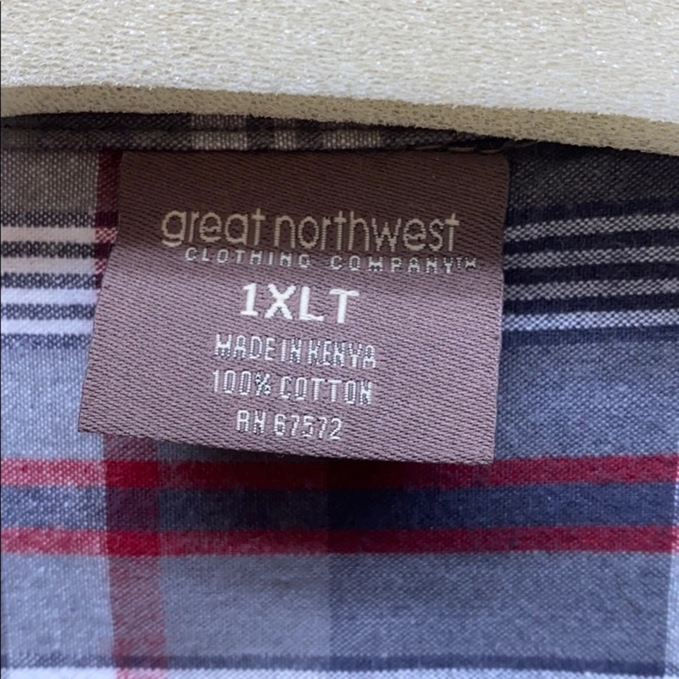 Great Northwest Plaid Button Up 1XLT - Image 4 of 4