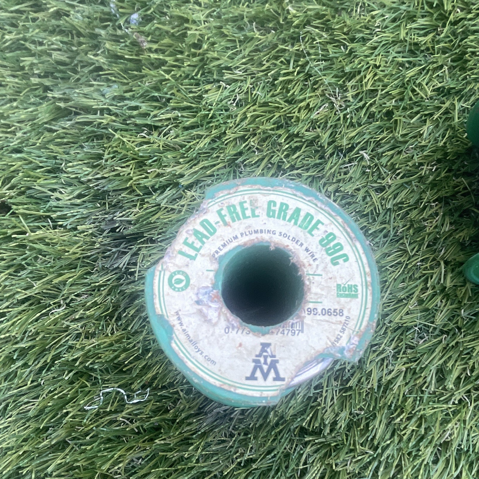 AM Lead-Free Plumbing Solder Wire Grade 99C 0.1175in Spool 3 part used ...