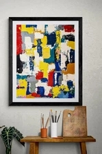 Abstract painting. Expressionism, modern, contemporary. Original wall art.
