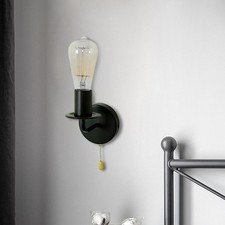 Wall Sconce Fixture Wall Light Holder with Switch Industrial Retro Wall Lamp for