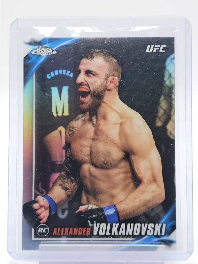 ALEXANDER VOLKANOVSKI 2019 TOPPS CHROME KNOCKOUT UFC ROOKIE REFRACTOR Q3115