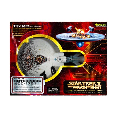 Art Asylum Action Figur U.S.S. Enterprise NCC-1701 (Kampfschaden E VG/Wie Neu