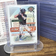 2024 Panini Prospect Edition - Cole Foster #94 Holo Signatures (AU, RC)