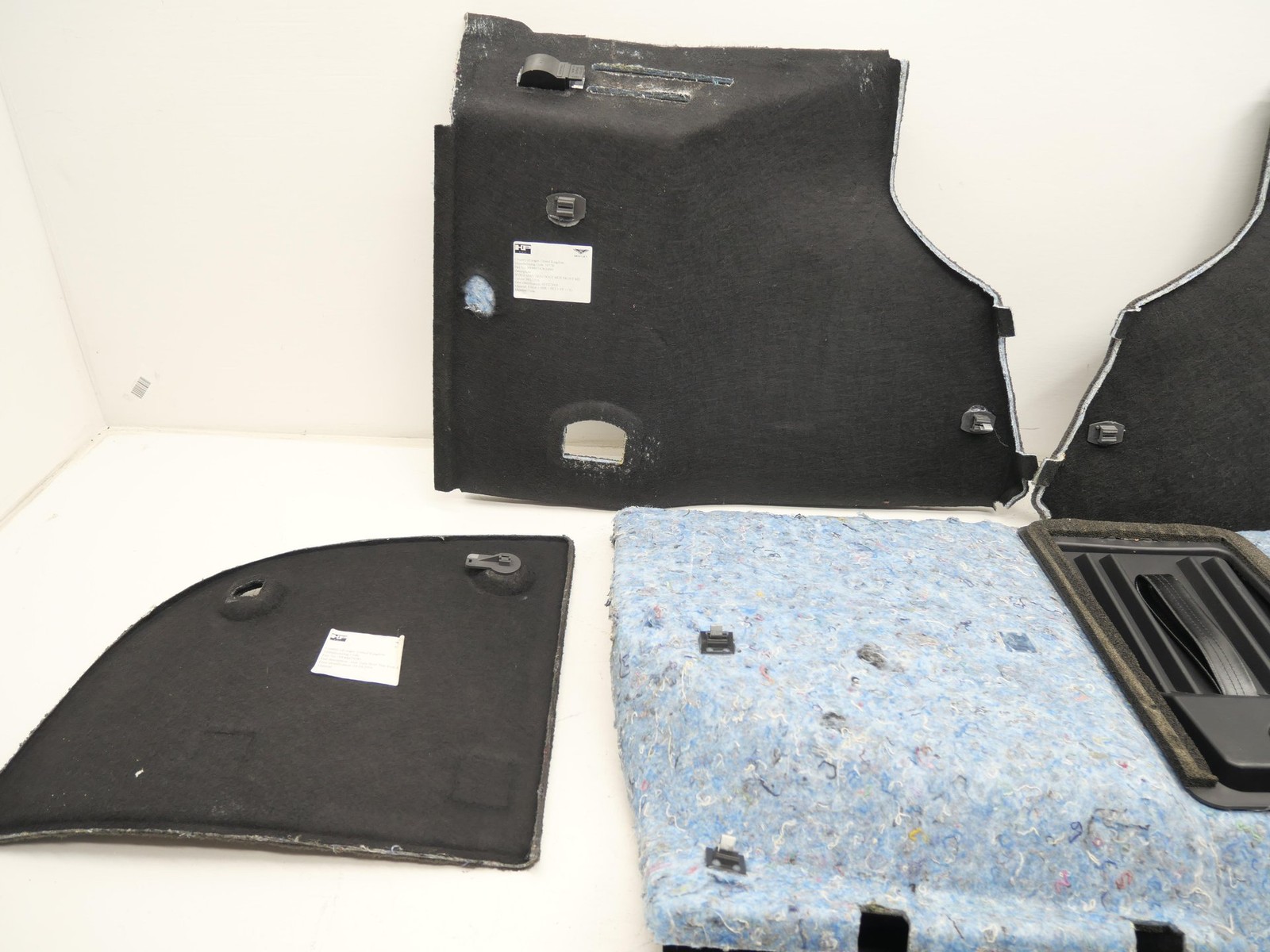 2005 Bentley Continental GT Interior Trunk Carpet Liner Trim Panel Set Black OEM